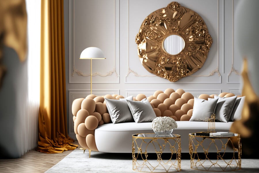 Salon w stylu glamour – czego nie może w nim zabraknąć?