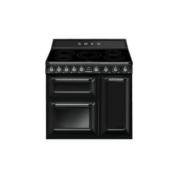 Kuchnia z płytą indukcyjną i trzema piekarnikami 90 CM SMEG VICTORIA – Czarny