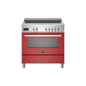 Kuchnia z płytą indukcyjną 90 CM BERTAZZONI PROFESSIONAL PRO95I1E – Czerwony