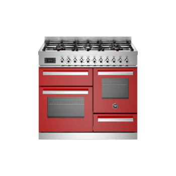 Kuchnia gazowo-elektryczna 100 CM BERTAZZONI PROFESSIONAL PRO106L3E – Czerwony