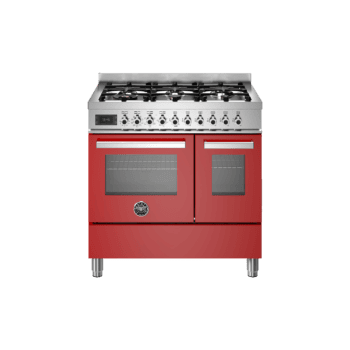 Kuchnia gazowo-elektryczna 90 CM BERTAZZONI PROFESSIONAL PRO96L2E – Czerwony