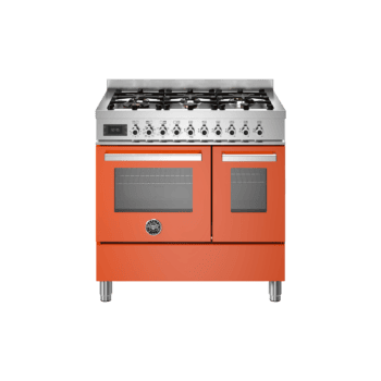 Kuchnia gazowo-elektryczna 90 CM BERTAZZONI PROFESSIONAL PRO96L2E – Pomarańczowy