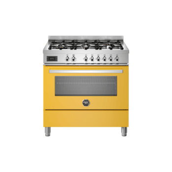 Kuchnia gazowo-elektryczna 90 CM BERTAZZONI PROFESSIONAL PRO96L1E – Żółty