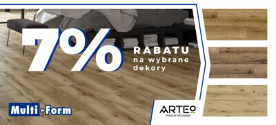 Atrakcyjny rabat 7% na wybrane dekory paneli Arteo
