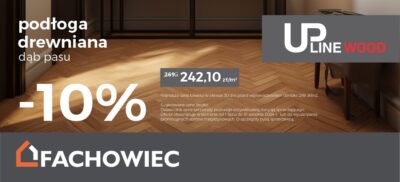 Podłoga drewniana dąb pasu -10%