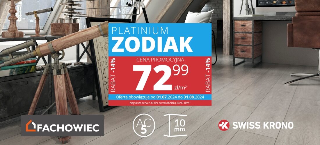 Panele podłogowe Platinium Zodiak 72,99 zł/m2