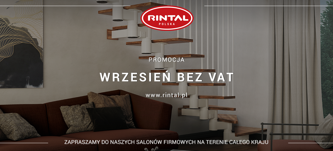 Schody Rintal – wrzesień bez VAT!