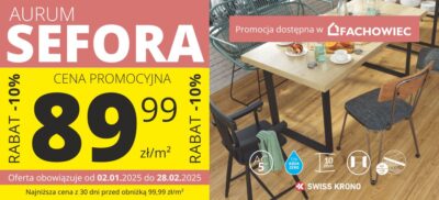 Promocja na panele Aurum SEFORA! -10%