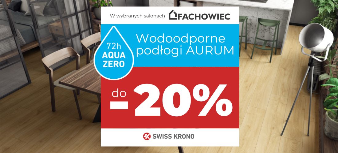 Podłogi laminowane Aurum Swiss Krono teraz w specjalnej promocji -20%