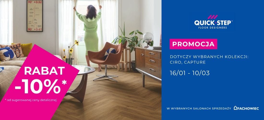 10% Na podłogi Quick-Step