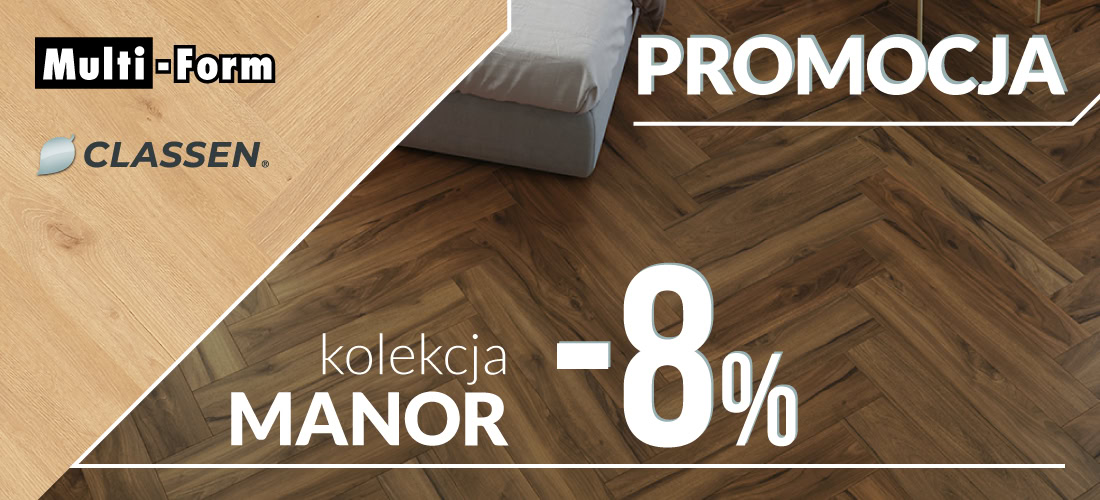 Rabat 8% na podłogi Classen Manor