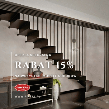 Schody z rabatem 15%