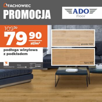 Promocja na&nbsp;podłogę winylową ADO Floor – 79,90 zł/m²