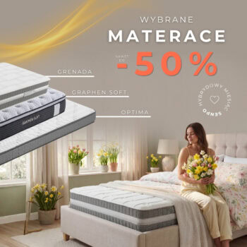 Materace hybrydowe nawet 50% taniej!