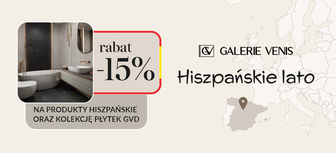 Hiszpańskie lato – rabat 15% na produkty hiszpańskie oraz kolekcje płytek GVD