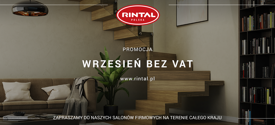 Schody Rintal – wrzesień bez VAT!