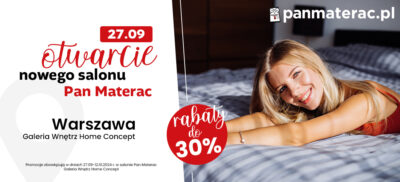 Otwarcie nowego salonu – Pan Materac!