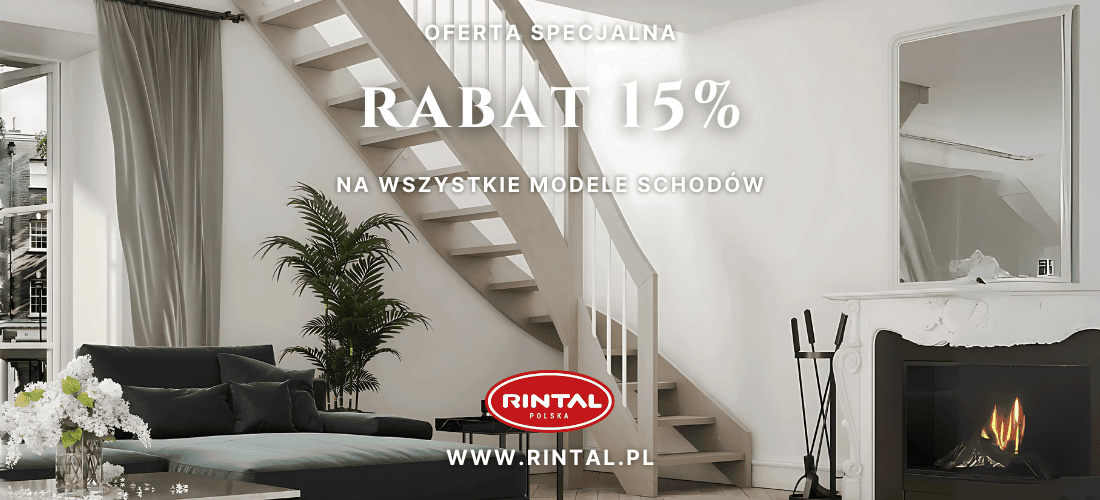 Promocja 15% na schody z balustradami i montażem