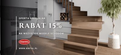 Schody z rabatem 15%
