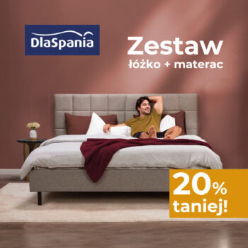 Zestaw łóżko + materac -20%!