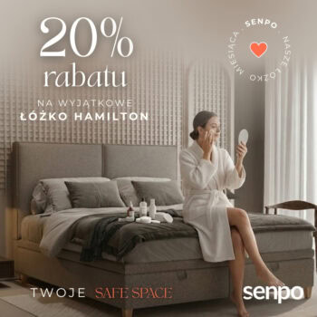Łóżko Hamilton taniej o&nbsp;20%