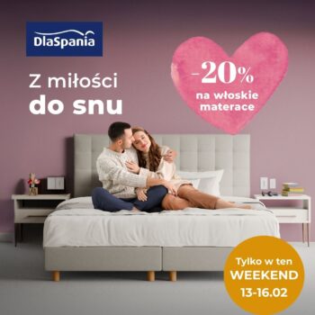 Walentynki z&nbsp;PERDORMIRE 💘 -20% na&nbsp;włoskie materace