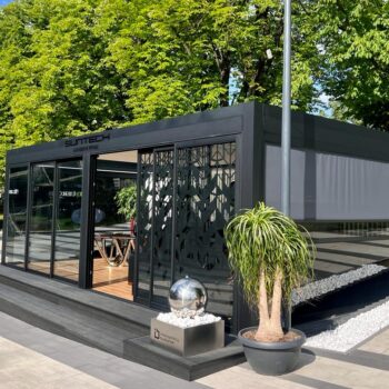 Inteligentny Budynek Polska w Katowicach - pergole Suntech